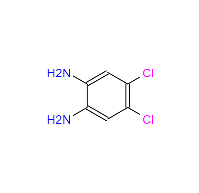 CAS： 5348-42-5，中文名稱： 4,5-二氯鄰苯二胺 英文名稱：4,5-Dichloro-1,2-benzenediamine 