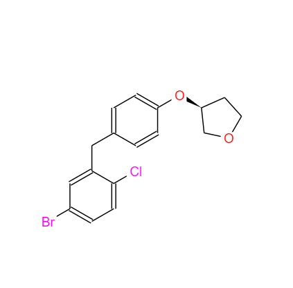 CAS： 915095-89-5，英文名稱：(3s)-3-(4-((5-broMo-2-chlorophenyl)Methyl)phenoxy)tetrahydro-furan 