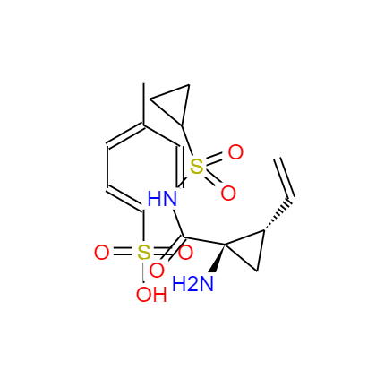 CAS： 1028252-16-5，中文名稱： (1R,2S)-1-氨基-N-(環(huán)丙基磺?；?-2-乙烯基環(huán)丙烷甲酰胺對(duì)甲苯磺酸鹽 