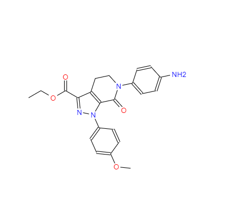 CAS： 503615-07-4，中文名稱： 6-(4-氨基苯基)-1-(4-甲氧基苯基)-7-氧代-4,5,6,7-四氫-1H-吡唑并[3,4-c]吡啶-3-羧酸乙酯