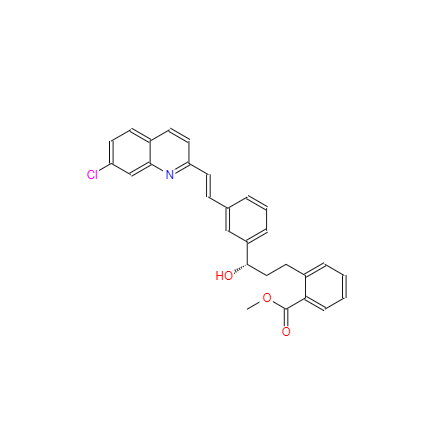 CAS：142569-69-5，中文名稱： 2-[3-(S)-[3-[2-(7-氯-2-喹啉基)乙烯基]苯基]-3-羥基丙基]苯甲酸甲酯