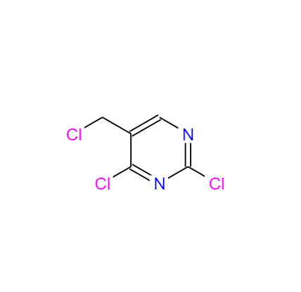 CAS： 7627-38-5，中文名稱： 2,4-二氯-5-(氯甲基)嘧啶 英文名稱：2,4-Dichloro-5-(chloromethyl)pyrimidine 