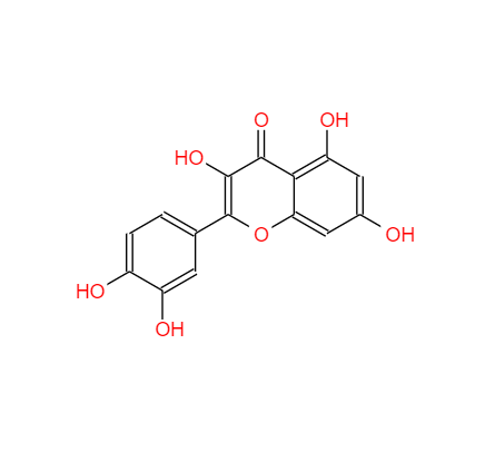 CAS： 117-39-5，中文名稱： 槲皮素 英文名稱：Quercetine