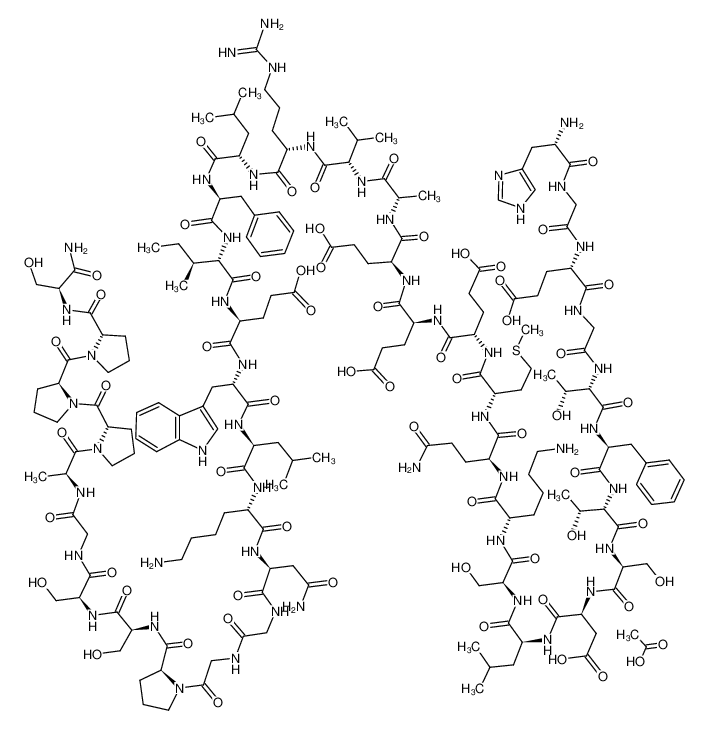 CAS： 141732-76-5，中文名稱： 醋酸艾塞那肽;艾塞那肽 英文名稱：Exenatide Acetate 