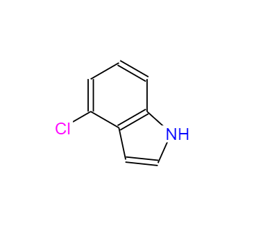CAS： 25235-85-2，中文名稱： 4-氯吲哚 英文名稱：4-Chloroindole 