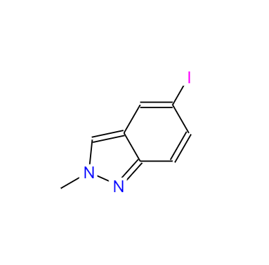CAS： 1150617-94-9，中文名稱： 5-碘-2-甲基-2H-吲唑 英文名稱：5-Iodo-2-methyl-2H-indazole 