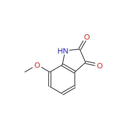 CAS： 84575-27-9，中文名稱： 7-甲氧基-1H-吲哚-2,3-二酮 英文名稱：7-Methoxyindoline-2,3-dione 
