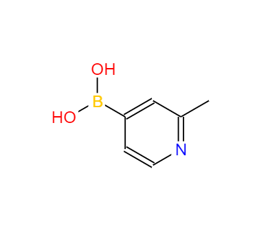 CAS： 579476-63-4，中文名稱： 2-甲基吡啶-4-硼酸 英文名稱：(2-Methylpyridin-4-yl)boronicacid 