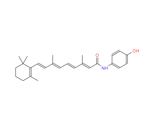 CAS： 65646-68-6，中文名稱： 維甲酰酚胺 英文名稱：Fenretinide 