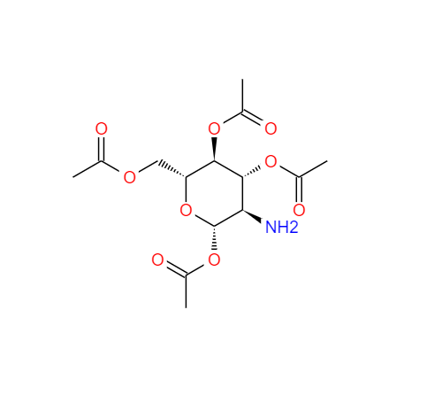 CAS： 26108-75-8，英文名稱：1,3,4,6-tetra-o-acetyl-2-amino-2-desoxy-beta-d-glucopyranose hydrochloride 