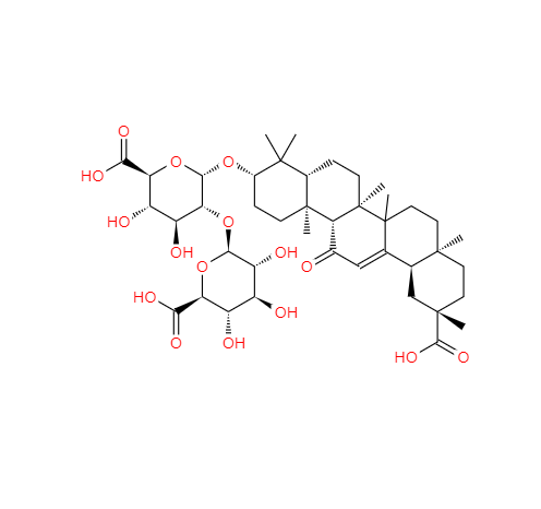 CAS： 1405-86-3，中文名稱： 甘草酸 英文名稱： Glycyrrhizic acid 