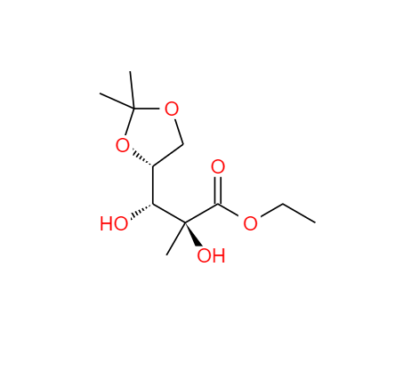 CAS： 93635-76-8，英文名稱：D-Arabinonic acid, 2-C-methyl-4,5-O-(1-methylethylidene)-,ethyl ester 