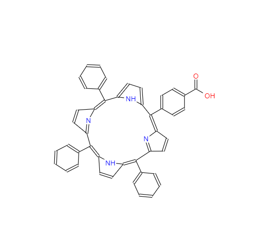  CAS： 95051-10-8，英文名稱：5-(4-Carboxyphenyl)-10,15,20-triphenyl-21H,23H-porphine