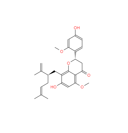 CAS： 270249-38-2，中文名稱： 2'-O-甲基苦參酮 英文名稱：2'-Methoxykurarinone 