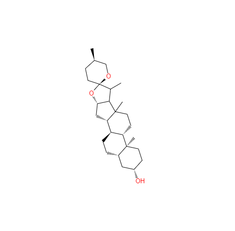 CAS： 77-60-1，中文名稱： 劍麻皂苷元 英文名稱：Tigogenin 