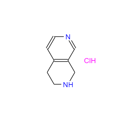 CAS： 1354940-72-9，中文名稱： 1,2,3,4-四氫-2,7-萘啶鹽酸鹽 英文名稱：1,2,3,4-Tetrahydro-2,7-naphthyridinehydrochloride 