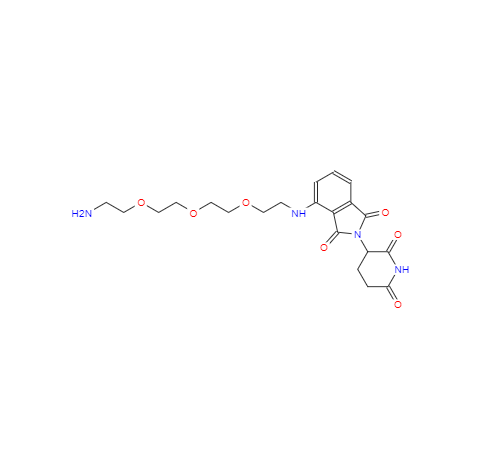 CAS： 2093416-31-8，英文名稱：Pomalidomide-PEG3-C2-NH2 