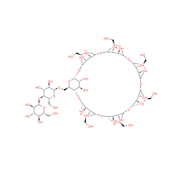 CAS： 104723-60-6，中文名稱： 6-O-α-D-麥芽糖基-β-環(huán)糊精 英文名稱：6-O-α-Maltosyl-β-cyclodextrinhydrate 