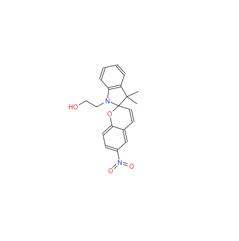 CAS： 16111-07-2，英文名稱：3',3'-Dimethyl-6-nitro-spiro[2H-1-benzopyran-2,2'-indoline]-1'-ethanol 