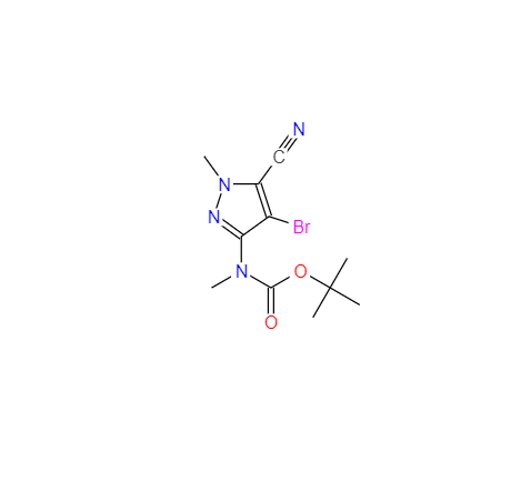  CAS： 1692906-03-8，英文名稱：Tert-Butyl (4-bromo-5-cyano-1-methyl-1H-pyrazol-3-yl)(methyl)carbamate