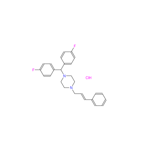CAS： 53114-47-9，中文名稱： (Z)-1-[二(4-氟苯基)甲基]-4-(肉桂基)哌嗪鹽酸鹽
