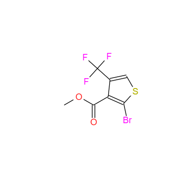 CAS： 1853236-69-7，英文名稱：3-Thiophenecarboxylic acid, 2-bromo-4-(trifluoromethyl)-, methyl ester 