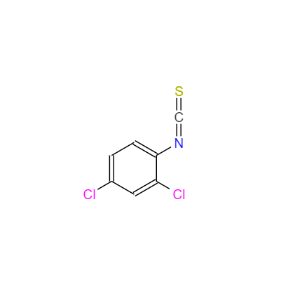  CAS： 6590-96-1，中文名稱： 2,4-二氯苯基異硫氰酸酯 英文名稱：2,4-Dichlorophenylisothiocyanate