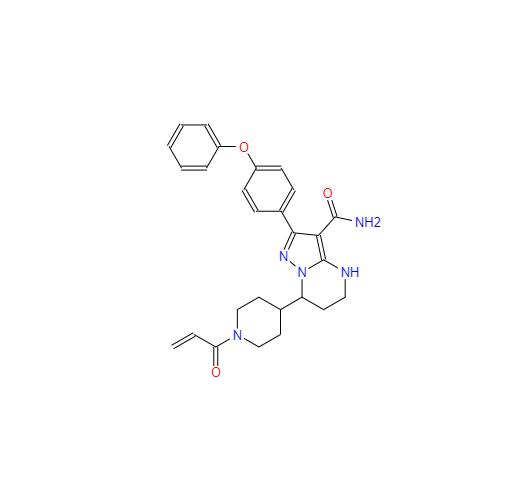 CAS： 1633350-06-7，中文名稱： (±)-贊魯替尼 英文名稱：(±)-Zanubrutinib 