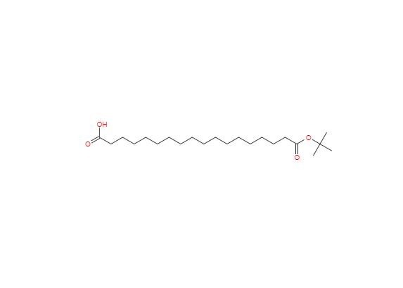 CAS： 843666-40-0，中文名稱： 十八烷二酸單叔丁酯 英文名稱：Octadecanedioic acid mono-t-butyl ester 