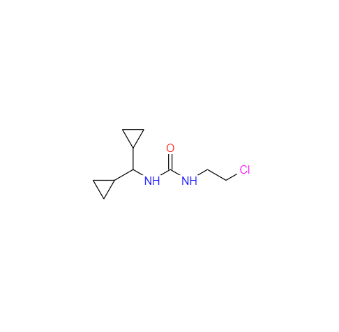 CAS： 54187-03-0，中文名稱： 1-(2-氯乙基)-3-(二環(huán)丙基甲基)脲 英文名稱：1-(2-Chloroethyl)-3-(Dicyclopropylmethyl)Urea 