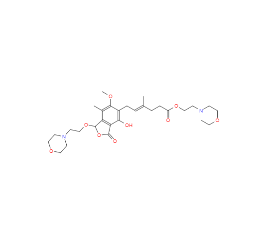 CAS： 1094322-91-4，中文名稱： 霉酚酸酯雜質(zhì)B 英文名稱：Mycophenolate Impurity B 