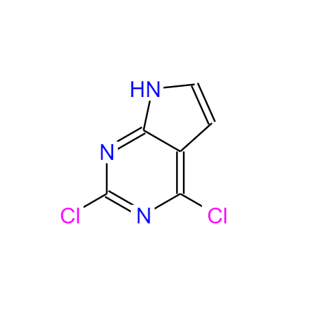 CAS：90213-66-4，2,4-二氯吡咯并嘧啶 ，英文名稱：2,4-Dichloro-7H-pyrrolo[2,3-d]pyriMidine 