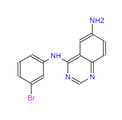 CAS：169205-78-1，中文名稱：N4-(3-溴苯基)喹唑啉-4,6-二胺 ，英文名稱：N4-(3-Bromophenyl)quinazoline-4,6-diamine 