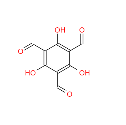 CAS：34374-88-4，中文名稱：2,4,6-三羥基-1,3,5-苯三甲醛 ，英文名稱：2,4,6-Trihydroxy-benzene-1,3,5-tricarbaldehyde 