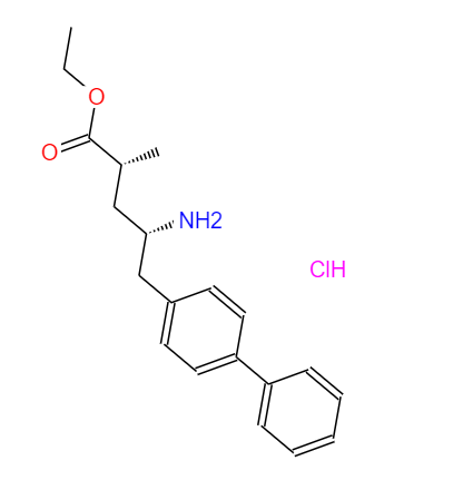 CAS：149690-12-0，中文名稱：(2R,4S)-乙基 5-([1,1'-聯(lián)苯]-4-基)-4-氨基-2-甲基戊酸鹽酸鹽