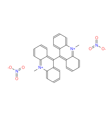 CAS：2315-97-1，中文名稱：硝酸雙-N-甲基吖啶翁（光澤精）