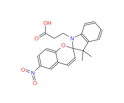 CAS：55779-26-5，1-(beta-羧基乙基)-3,3-二甲基-6'-硝基螺(吲哚啉- 2,2'-2H-苯并吡喃) 