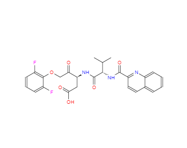 CAS： 1135695-98-5，喹啉-纈氨酰-天冬氨酰-二氟苯氧基甲基酮