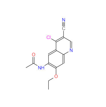 CAS：848133-76-6，N-(4-氯-3-氰基-7-乙氧基喹啉-6-基)乙酰胺 