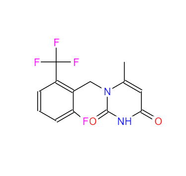 CAS：830346-47-9，1-[2-氟-6-(三氟甲基)芐基]-6-甲基嘧啶-2,4(1H,3H)-二酮 