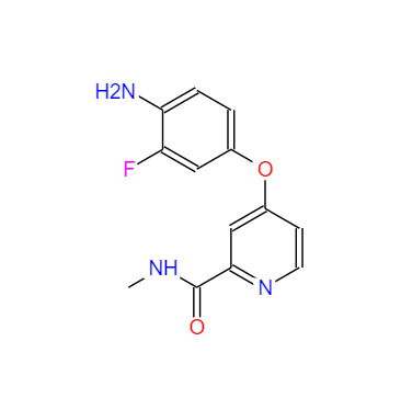 CAS：757251-39-1，4-(4-氨基-3-氟苯氧基)吡啶-2-羧酸甲胺 