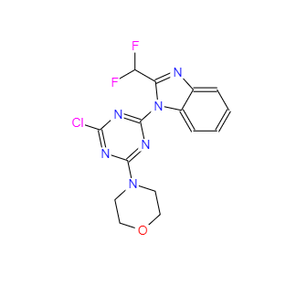 CAS：475111-38-7，4-(4-氯-6-(2-(二氟甲基)-1H-苯并[d]咪唑-1-基)-1,3,5-三嗪-2-基)嗎啉 
