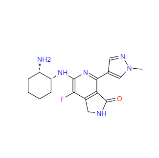 CAS：1312691-33-0，6-((1R,2S)-2-氨基環(huán)己基氨基)-7-氟-4-(1-甲基-1H-吡唑-4-基)-1H-吡咯并[3,4-c]吡啶-3(2H)-酮 