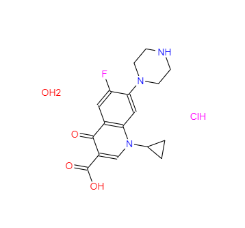 CAS：86393-32-0，鹽酸環(huán)丙沙星(一水物) 