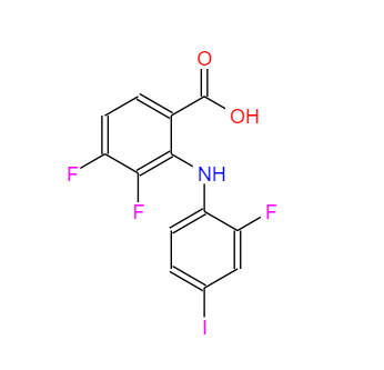 CAS：391211-97-5，3,4-二氟-2-((2-氟-4-碘苯基)氨基)苯甲酸 