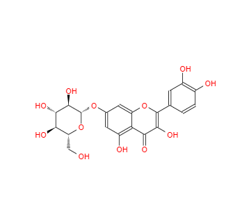 CAS：491-50-9，槲皮素-7-O-葡萄糖苷