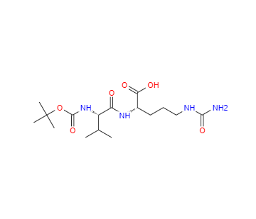 CAS：870487-08-4，(S)-2-((S)-2-((叔丁氧基羰基)氨基)-3-甲基丁酰胺基)-5-脲基戊酸 