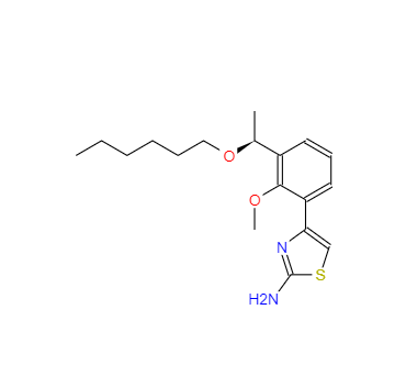 CAS：1110767-98-0，(S)-4-(3-(1-(正己氧基)乙基)-2-甲氧基苯基)噻唑-2-胺 