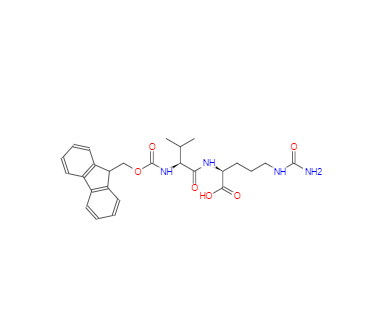 CAS：159858-21-6，(S)-2-((S)-2-((((9H-芴-9-基)甲氧基)羰基)氨基)-3-甲基丁酰氨基)-5-脲基戊酸 