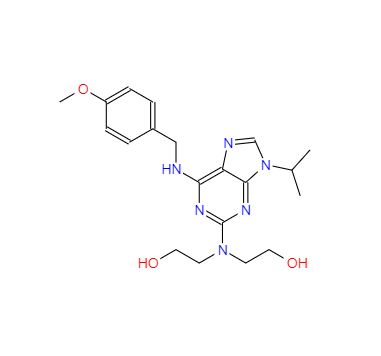 CAS：199986-75-9，2,2'-((9-異丙基-6-((4-甲氧基芐基)氨基)-9H-嘌呤-2-基)氮烷二基)二乙醇